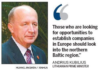 PM: Lithuania 'welcomes Chinese companies' to invest