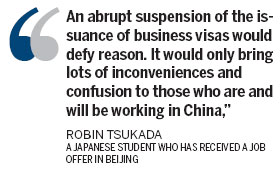 'Issuance of business visas not to be halted'
