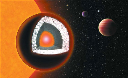 Astronomers find 'diamond planet'