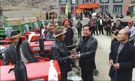 Officials get taste of village life