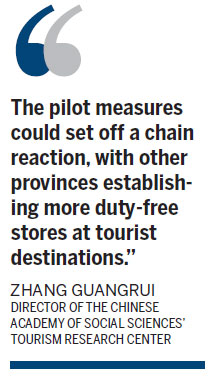 Hainan cashes in on expanded duty-free policy