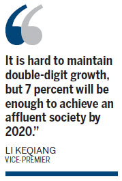 Li calls reforms key to sustaining development