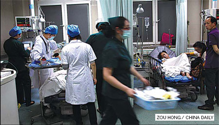 Ambulances waste time in search for beds