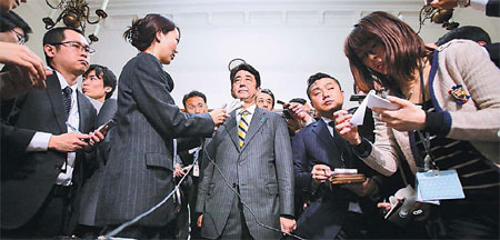 Abe heading for January talks