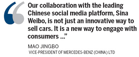Mercedes-Benz to use micro blog service to sell limited-edition cars