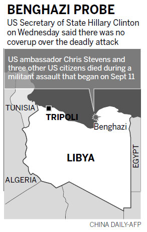 Clinton fired up over Benghazi attack
