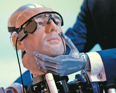 'Bionic man' goes on display in London