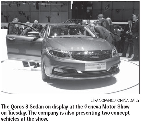 Qoros debuts new sedan with more in the pipeline