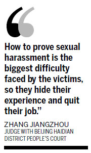 Call to prevent harassment in the workplace