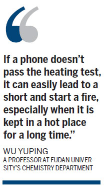 Tests find some cellphones may catch fire, explode