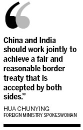 China-India border area standoff eases