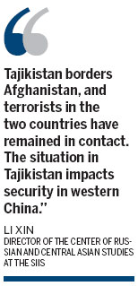 Tajikistan president visits China