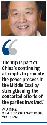 All parties must work for Middle East peace, Chinese envoy says