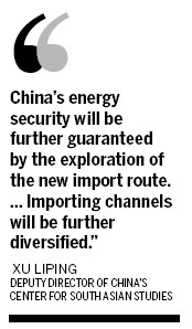 China-Myanmar oil and gas pipelines to lower energy costs