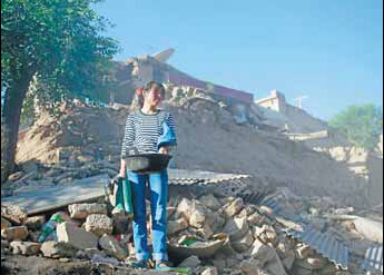 Villages reduced to rubble