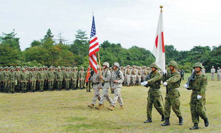 Japan-US military drill raises tension
