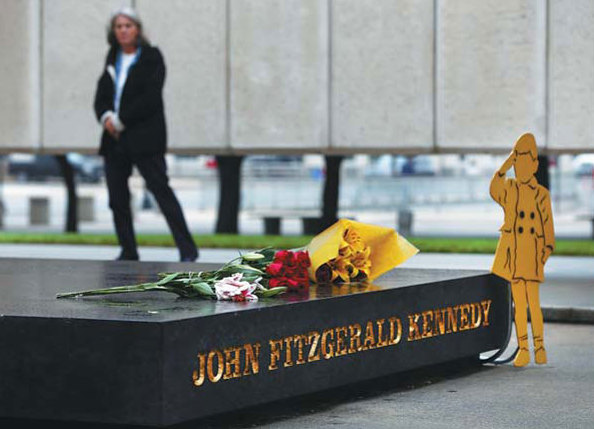 US commemorates JFK