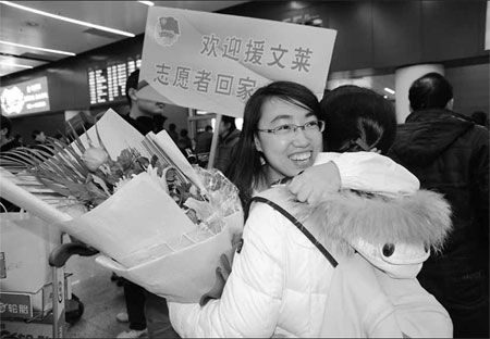 Volunteers enriched by exchange