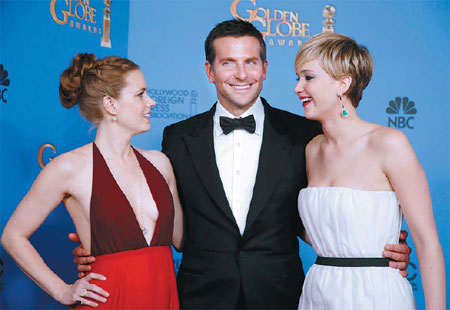 Glories spread around at 71st Golden Globes