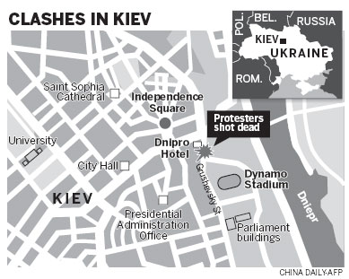 Deaths of protesters heighten already tense Ukraine standoff