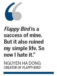 Game over for Flappy Bird