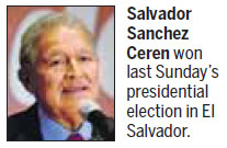 Leftist former rebel wins El Salvador presidency