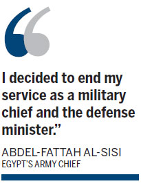 Sisi quits as military chief to seek Egypt presidency