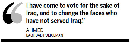 Soldiers, police cast ballots in Iraq election