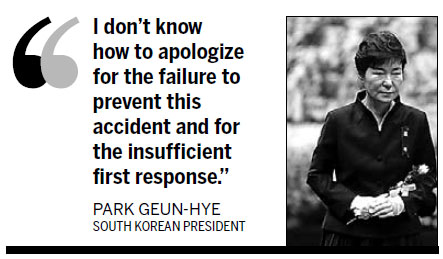 President 'sorry' for ferry disaster