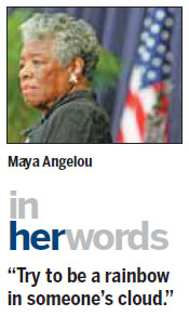 Angelou thrived despite harsh life challenges