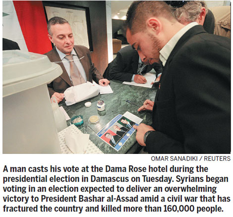 Assad set for election victory