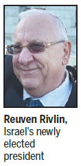 Israeli parliament chooses veteran hard-liner as president