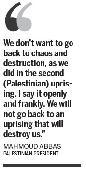 Abbas defends cooperation with Israel