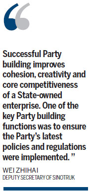 Shandong Special: Truck maker on the road to Party building