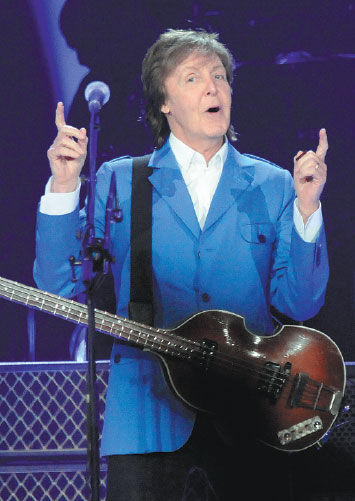 McCartney gets his ticket to ride on concert tour