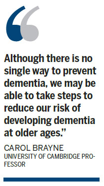 Alzheimer's risk reduced by changing lifestyle