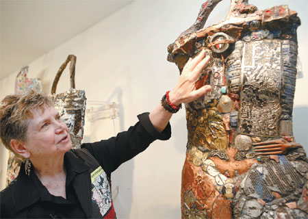 Artist creates wearable sculptures