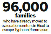 Filipinos flee as typhoon roars in eastern coast