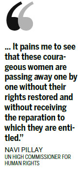 Japan 'failed' on 'comfort women' issue
