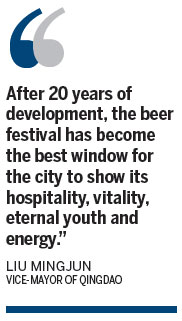 Qingdao Special: Qingdao brimming with cheer as beer fest begins