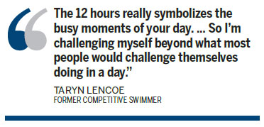 Woman swims to raise fund for MS research
