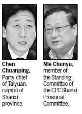 Shanxi leaders probed in anti-graft campaign
