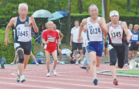 103-year-old challenges world's fastest man