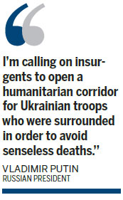 Putin urges release of Ukrainian soldiers