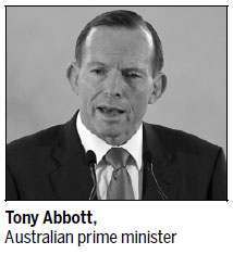 Abbott governs from tent, keeping promise