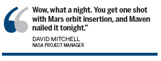 Indian, US spacecraft arrive at red planet on separate missions