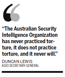 Australian govt to prohibit torture by secret service