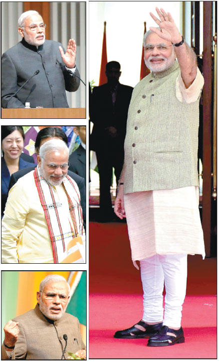 Modi turns on the style for trip to US