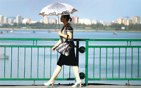 Young people rocking Pyongyang style