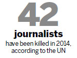 UN pushes for journalists' safety